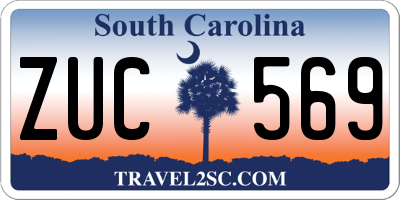 SC license plate ZUC569