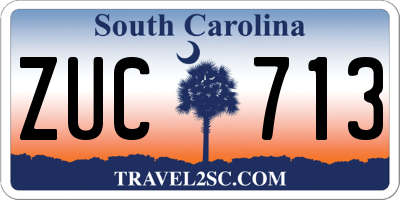SC license plate ZUC713