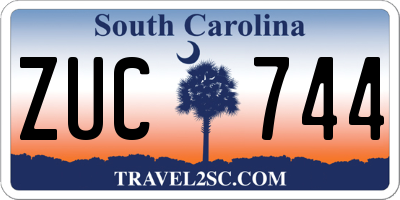 SC license plate ZUC744