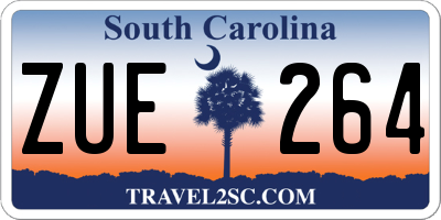 SC license plate ZUE264