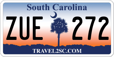 SC license plate ZUE272