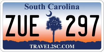 SC license plate ZUE297