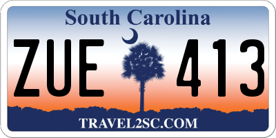 SC license plate ZUE413