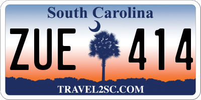 SC license plate ZUE414