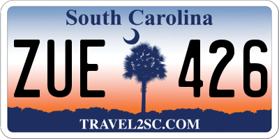 SC license plate ZUE426