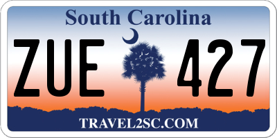 SC license plate ZUE427