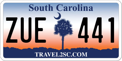 SC license plate ZUE441