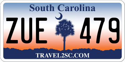 SC license plate ZUE479
