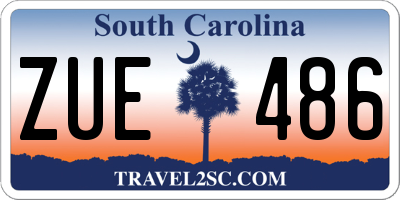 SC license plate ZUE486