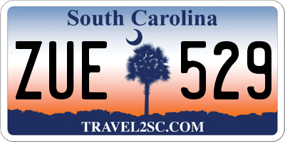 SC license plate ZUE529