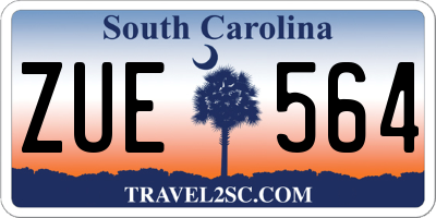 SC license plate ZUE564