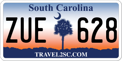 SC license plate ZUE628