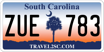 SC license plate ZUE783