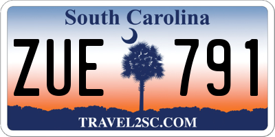 SC license plate ZUE791