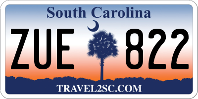 SC license plate ZUE822