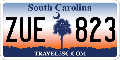 SC license plate ZUE823