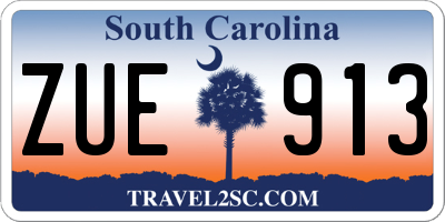 SC license plate ZUE913