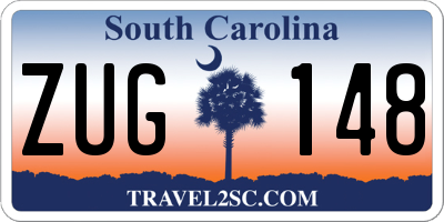 SC license plate ZUG148