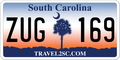 SC license plate ZUG169