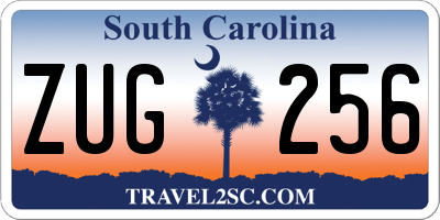 SC license plate ZUG256