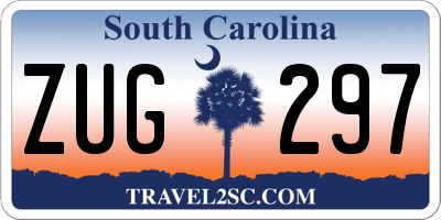 SC license plate ZUG297