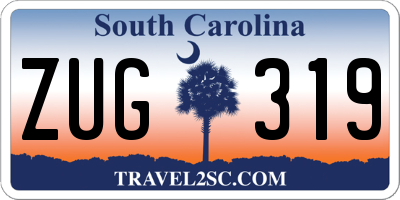 SC license plate ZUG319