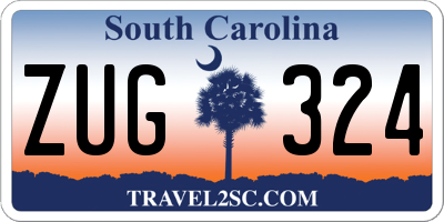 SC license plate ZUG324