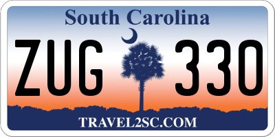 SC license plate ZUG330