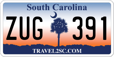 SC license plate ZUG391