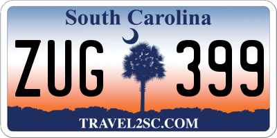 SC license plate ZUG399