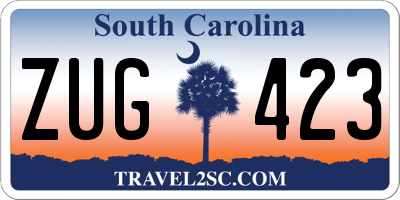 SC license plate ZUG423