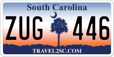 SC license plate ZUG446