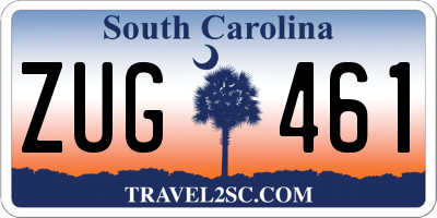 SC license plate ZUG461