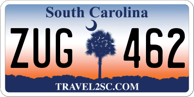 SC license plate ZUG462