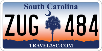 SC license plate ZUG484
