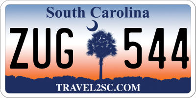 SC license plate ZUG544