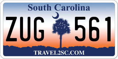 SC license plate ZUG561