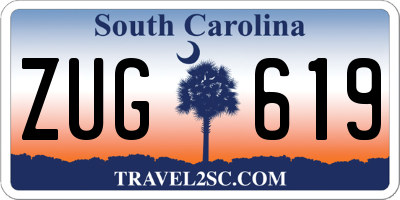 SC license plate ZUG619