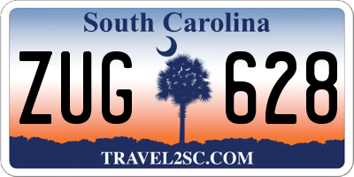 SC license plate ZUG628