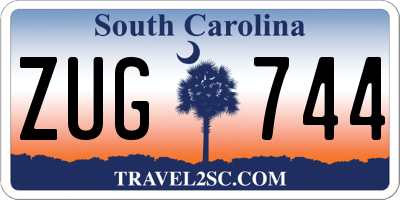 SC license plate ZUG744