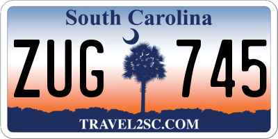 SC license plate ZUG745