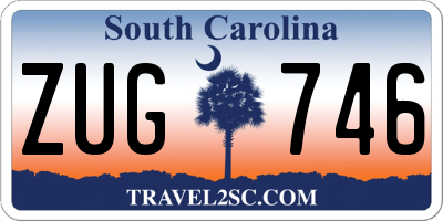 SC license plate ZUG746