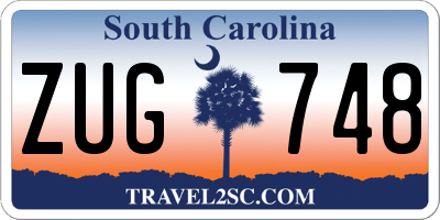 SC license plate ZUG748