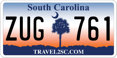 SC license plate ZUG761
