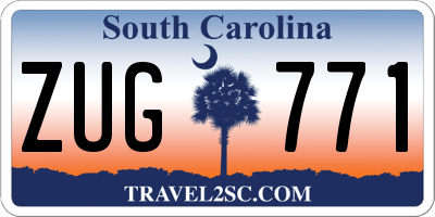 SC license plate ZUG771