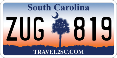 SC license plate ZUG819