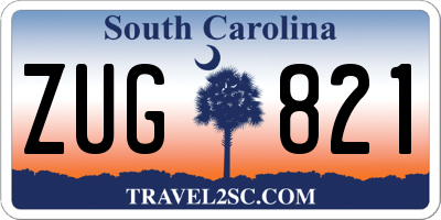 SC license plate ZUG821