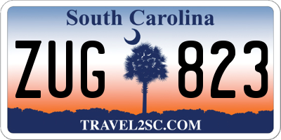 SC license plate ZUG823