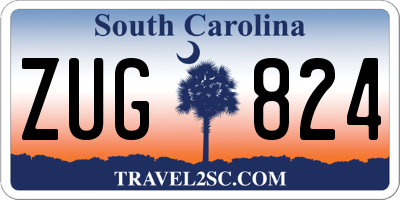 SC license plate ZUG824