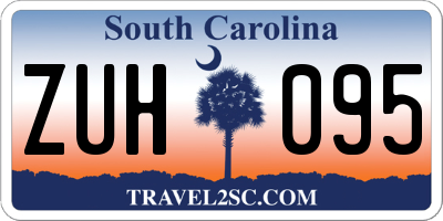 SC license plate ZUH095